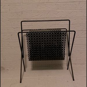 Vintage steel magazine rack